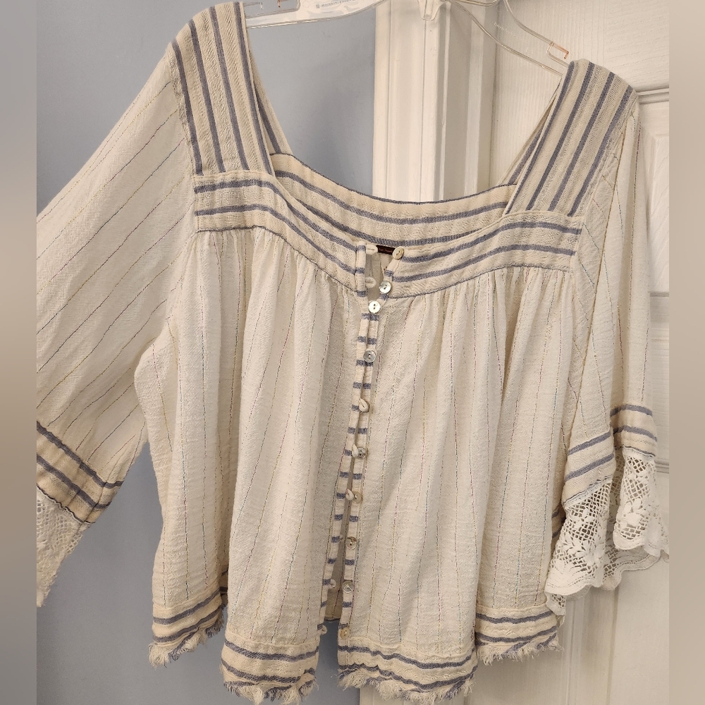 Free People cotton blouse - Picture 2 of 8
